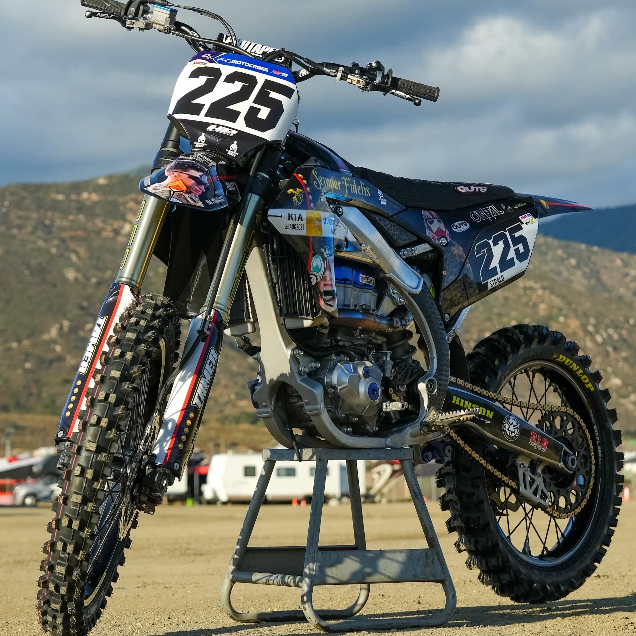 Tribute bike honoring Cpl. Lopez